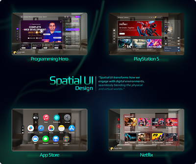 Spatial UI Design apple vision pro spatial spatial ui spatial ui design ui user interface