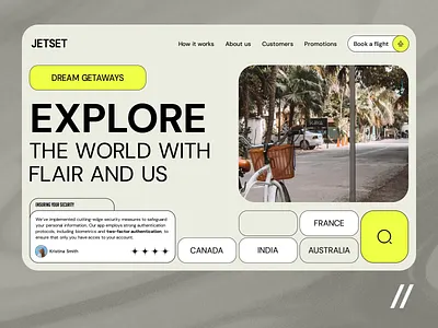Ticket Booking Web App animation design interface landing landing page motion design motion graphics purrweb travel ui ux web app web design web page web ui