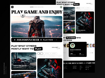 Game Studio Website designs, themes, templates and downloadable graphic  elements on Dribbble