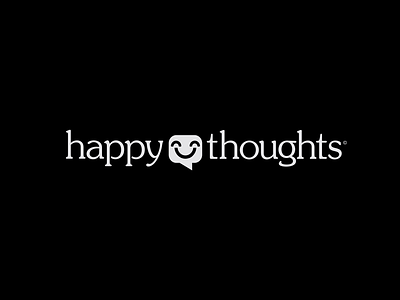 HappyThoughts branding design graphic design illustration logo logotype mental health minimal typography vector