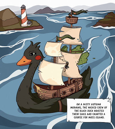 Ship book cartoon childrens book colorful comic cute illustration kidlit middle grade webcomic