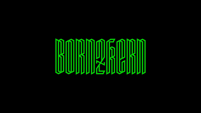 Born 2 Kern Lettering animation green illustration kerning laser lettering type typography
