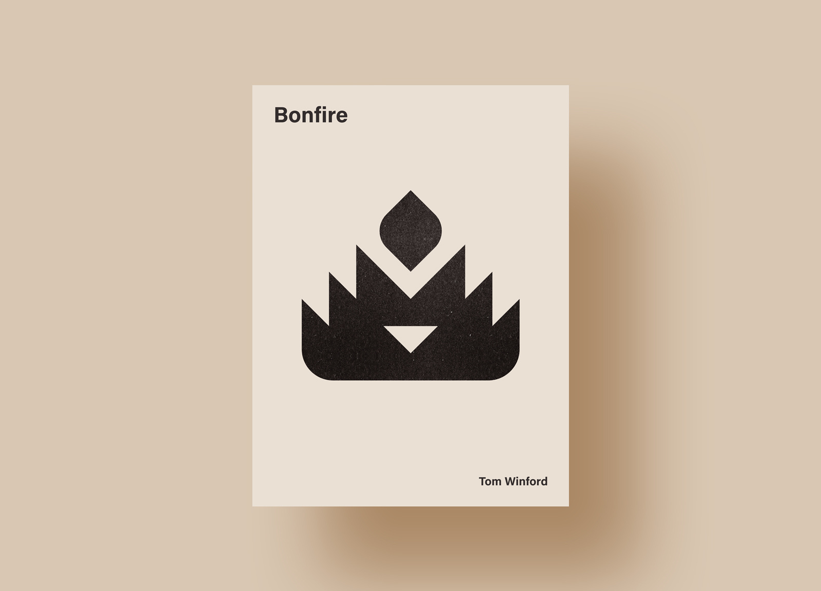 Bonfire abstract artprint artwork bold flat geometric geometric illustration geometry graphic design illustration modern poster poster design print shapes symmetry texture tom winford vector wall art
