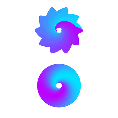 Abstract Gradient Logo | Abstract Shape | Gradient Flower graphic design logo motion graphics reels shorts tutorials video