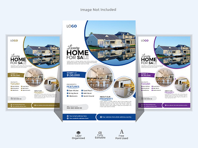 Real estate flyer design template a4 business flyer corporate flyer flyer flyer design leaflet real estate real estate flyer