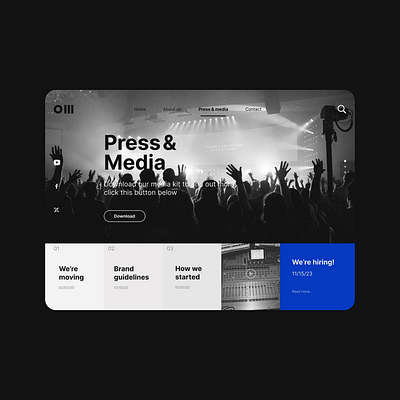 #DailyUI 51 - Press Page app branding dailyui 51 press page design graphic design illustration logo typography ui ux vector