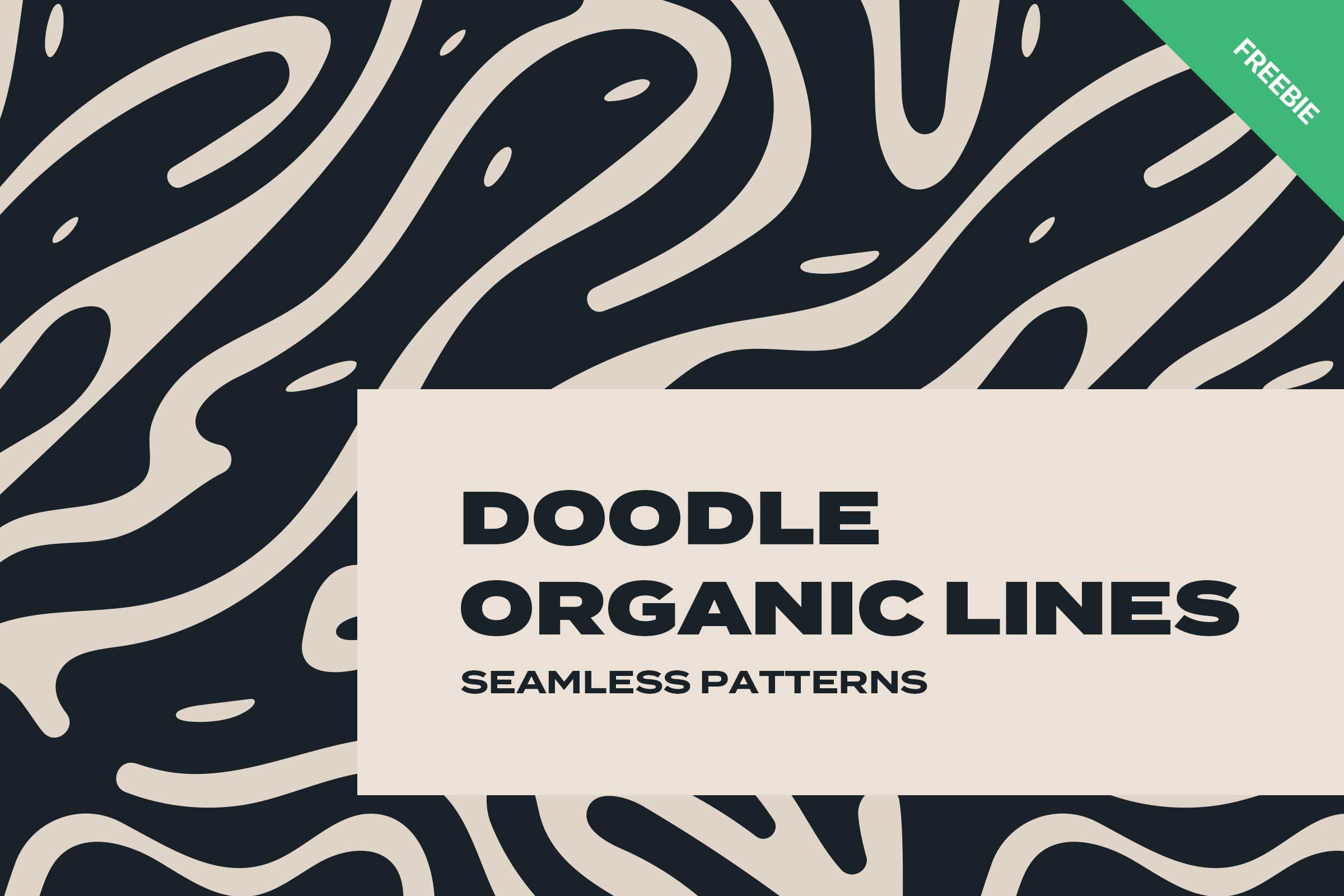 Example of Free Doodle Organic Line Seamless Patterns