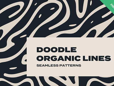 Free Doodle Organic Line Seamless Patterns abstract background doodle doodle style fileable fluid free freebie illustration lines maze monochrome monocolor organic patterns seamless seamless patterns tile vector wallpaper