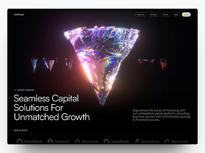 SwiftCap - Capital Solutions Website branding design funding graphic design landing page saas ui venture capital web design website