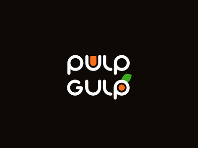 Pulp Gulp branding graphic design logo