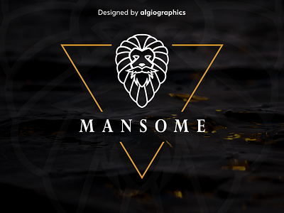 Mansome Grooming Logo Design algiographics beard logo brand brand guidelines branding color palette instagram story lion logo logo logo creation logo creator logo design logo presentation man logo mansome logo