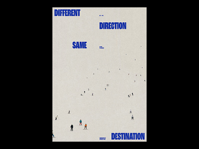 DIRECTION /421 clean design modern poster print simple type typography