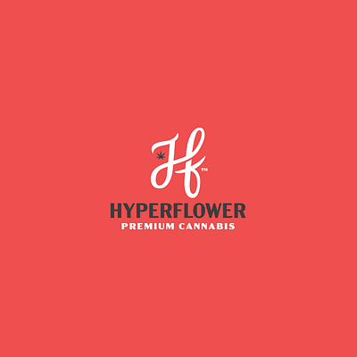 Hyperflower Cannabis Logo Design branding cannabis design dispensary logo logo design typography weed