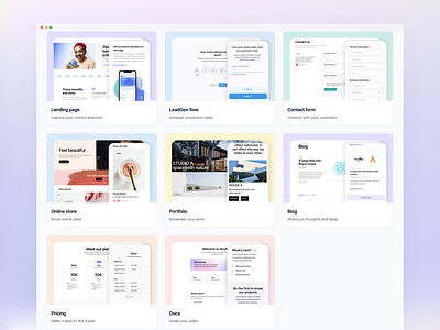 Veryfront: Templates for product mobile design product design templates ui ux