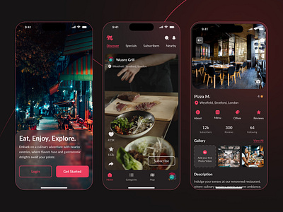Macho Mobile App app app design figma food app mobile app design restaurant app ui ui design user experience design user interface design ux design