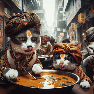 Curry Cats cats character creative code curry digital art generative art graphic art graphic design