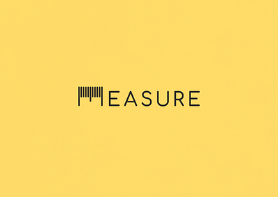 Measure | Typographical Poster graphics illustration letters poster sans serif simple text typography word yellow