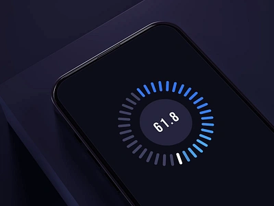 Power Button animation app button counter dark design indicator interface mobile power slider ui ux