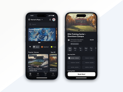 🏋️ Day 10/100 - Sports Community App Design Concept ✨ app community daily design sports ui