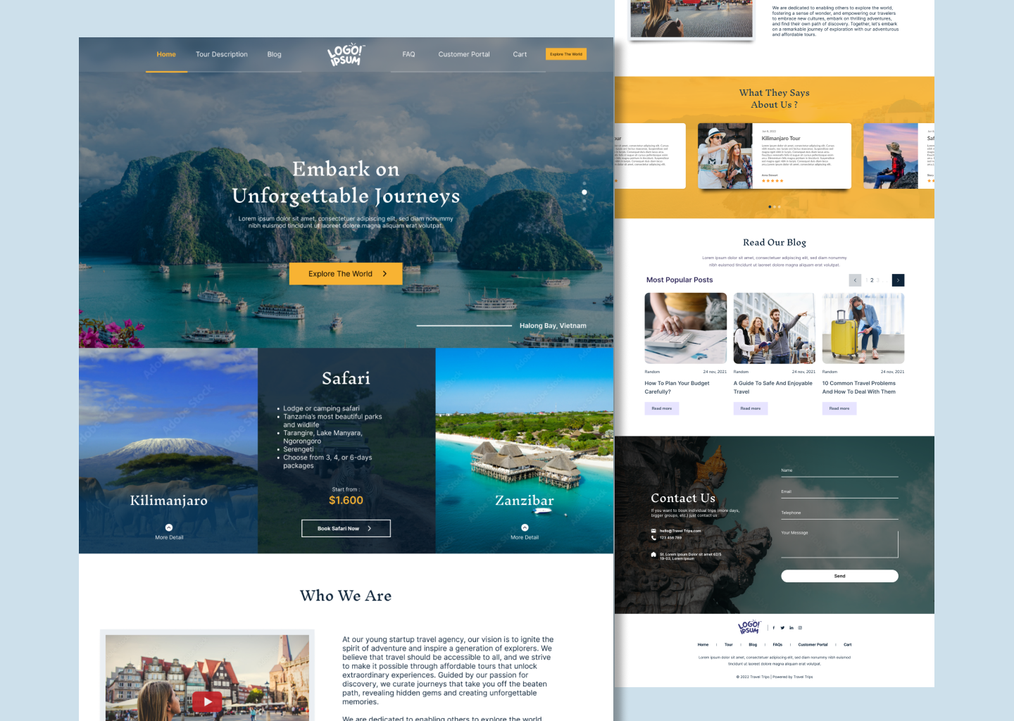 Travel Agency Website Design | UI Design by Fath_ on Dribbble