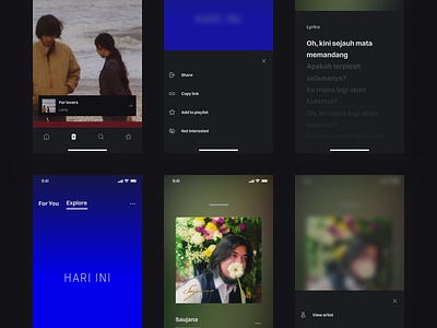 Plus+ • Music App • 2 clean ios mobile music orange ui user interface ux