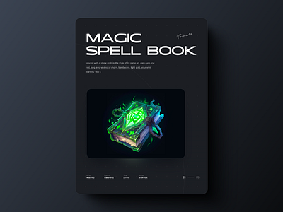 Magic spell book design graphic design poster typography ui ux web