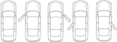 Vehicle outline vector drawing car outline drawing ui vector drawing vehicle