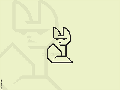 Minimalist Fennec Fox Logo animal design fennec fox graphic design lineart logo logodesign logomark minimalist