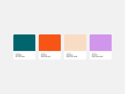 Color palette app branding design illustration mobile ui ux web