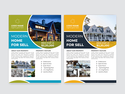 Modern Home Sell Flyer Design banner brochure business flyer corporate flyer flyer flyer design graphic design home rent home sell banner leaflet motion graphics poster real easted flyer