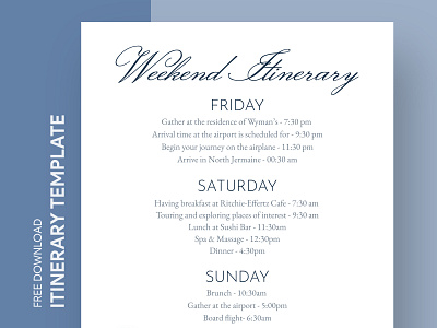 Weekend Itinerary Free Google Docs Template docs document free google docs templates free template free template google docs google google docs itinerary print printing program schedule template templates timeline weekend weekend itinerary weekend schedule weekend timeline