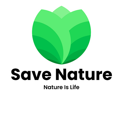 Save Nature (Nature Is Live) Logo graphic design
