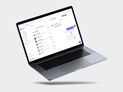 Linky - Chat Page cansaas chat clean clear dashboard inbox interface invite mail message app platform saas saas dasboard team team chat text ui ux web web design