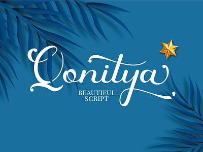 Free Beautiful Script Font - Qonitya Font beautiful bouncy branding calligraphy cursive cute flourish font free handwritten invitation lettering luxury modern modern calligraphy party romantic script stylish typeface