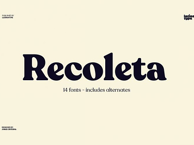 Recoleta Font Family font
