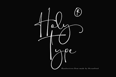 Holy Type | Handwritten Font | Free To Try Font branding font free font handwritten heading latin lettering opentype religious script font simple thin typeface unique