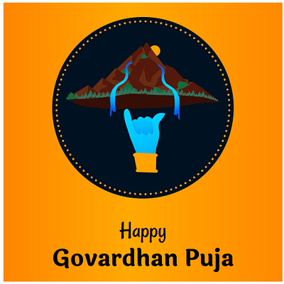 "Radiance of Devotion: A Happy Govardhan Puja Celebration" culturalstorytelling