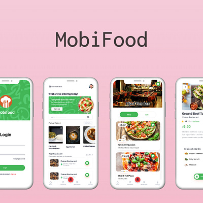 MobiFood | App UI/UX design food graphic design ui ux