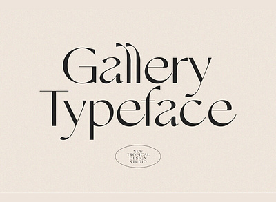 Gallery Modern Font Free Download