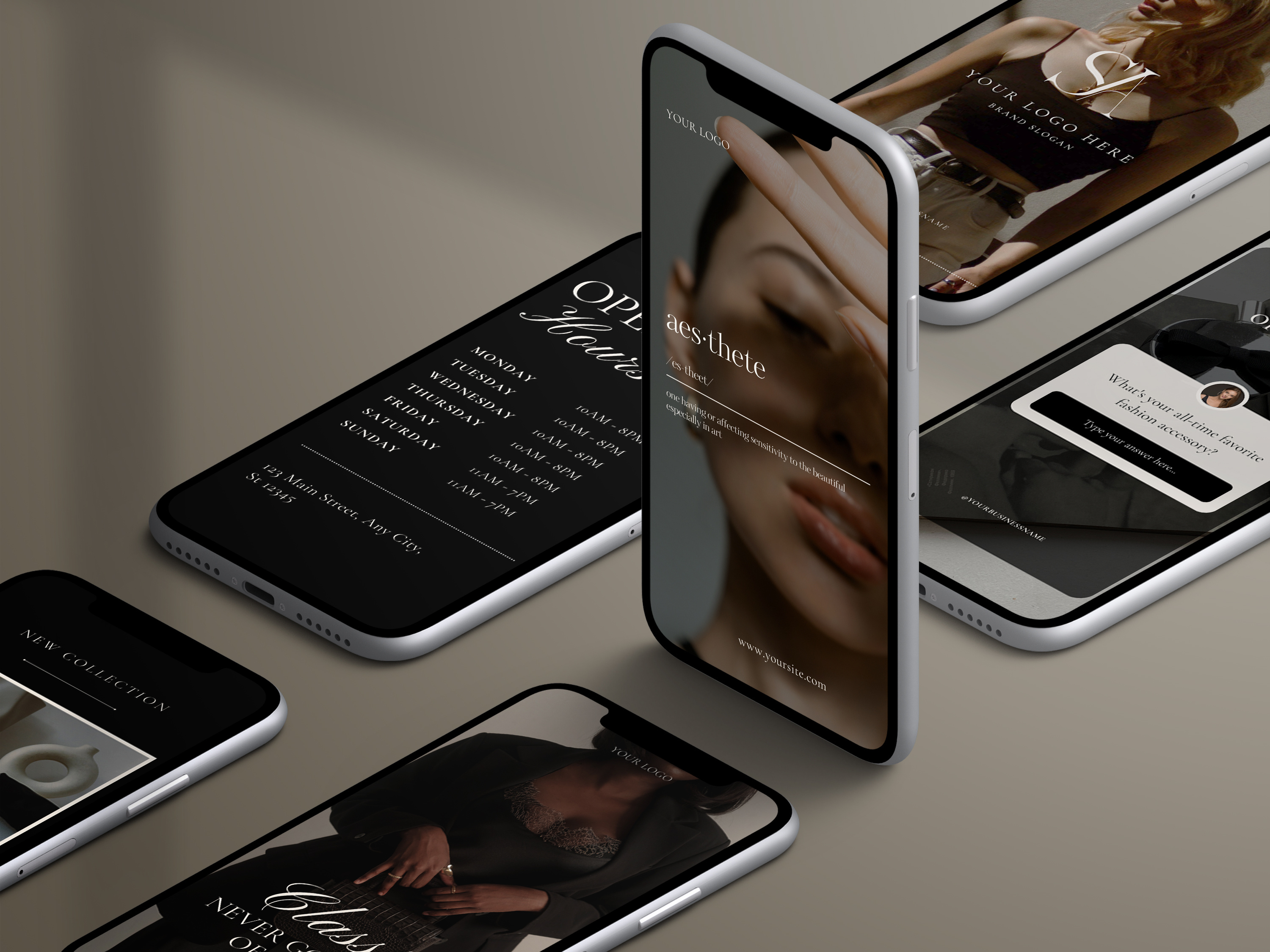 Story Templates Instagram Story Aesthetic Templates Instagram branding canva template graphic design instagram instagram design instagram templates luxurybranding social media design