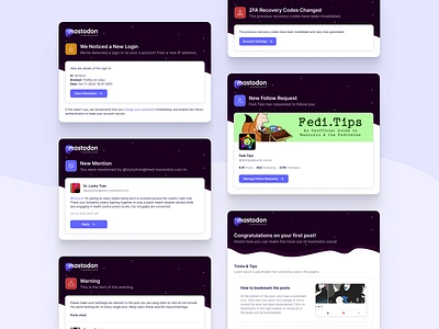 Mastodon Transactional Emails email mastodon newsletter social app transactional