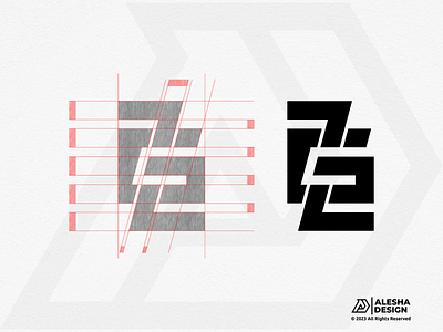 GZ Strong Logo Design apparel bolt branding creative design energy grid gz icon identity initial initials logo logomark simple sport sports strong symbol type