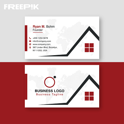 Real Estate Business Card Template On Freepik artisolvo business card business card design business card template luxury stationary