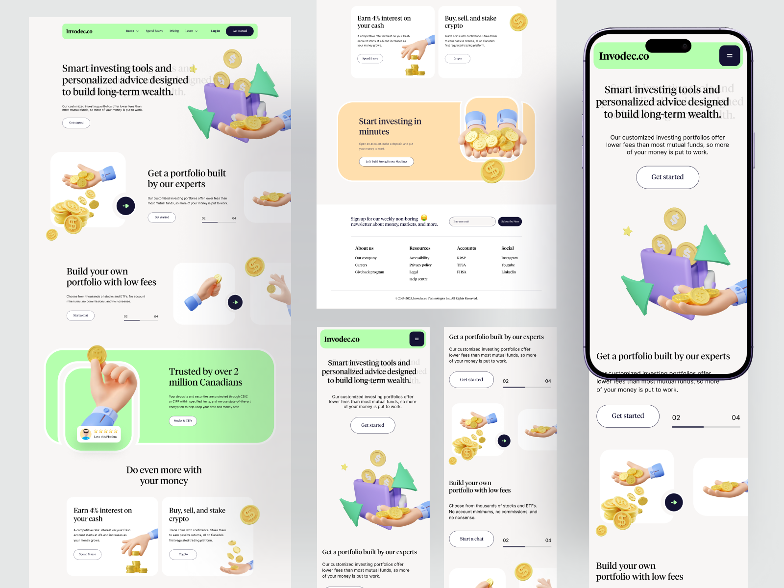 Financial Landing page UI Design 3d 3d design 3d image animation clean ui digitalbankingdesign economiclandingpage figma financewebdesign financial financial landing page design financial web design financial website landing page motion graphics onlinefinancialservices ui ui design wealthmanagementweb web design