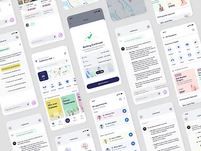 AI Health care app - Appointment, Booking, Doctor, Medicine ai app ai assistant ai healthcare app design appointment booking booking app booking flow delivery app doctor appointment doctor appointment booking doctor booking healthcare ios medical app medicine app mobile app online consultation online healthcare ui ux