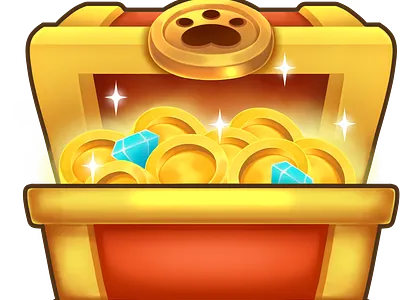 Treasure chest open/close icon treasure chest ui ux