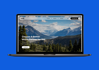 Life Water Solutions design landing page ui ux ux ui water web