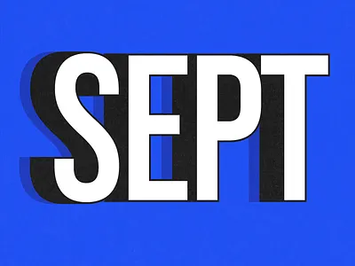 September animation kinetic typography motion graphics type