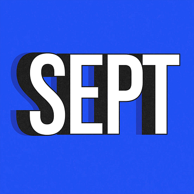 September animation kinetic typography motion graphics type