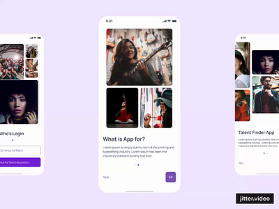 Talent App User Flow Design app design design ios app design talent app talent user flow ui ui design user floow ux ux design